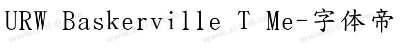 URW Baskerville T Me字体转换